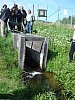 Naturalne systemy oczyszczania - kaskada stawow- wylot oczyszczonych sciekow